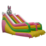 inflatable rabbit slide game